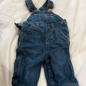 Sweatshirt lined overalls